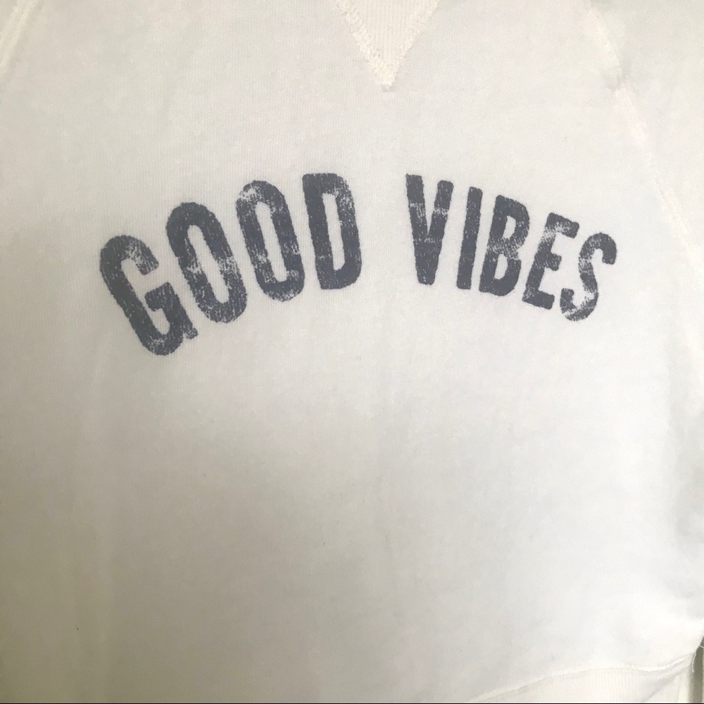 Grayson Threads Cropped Good Vibes Sweatshirt Xs - image 3